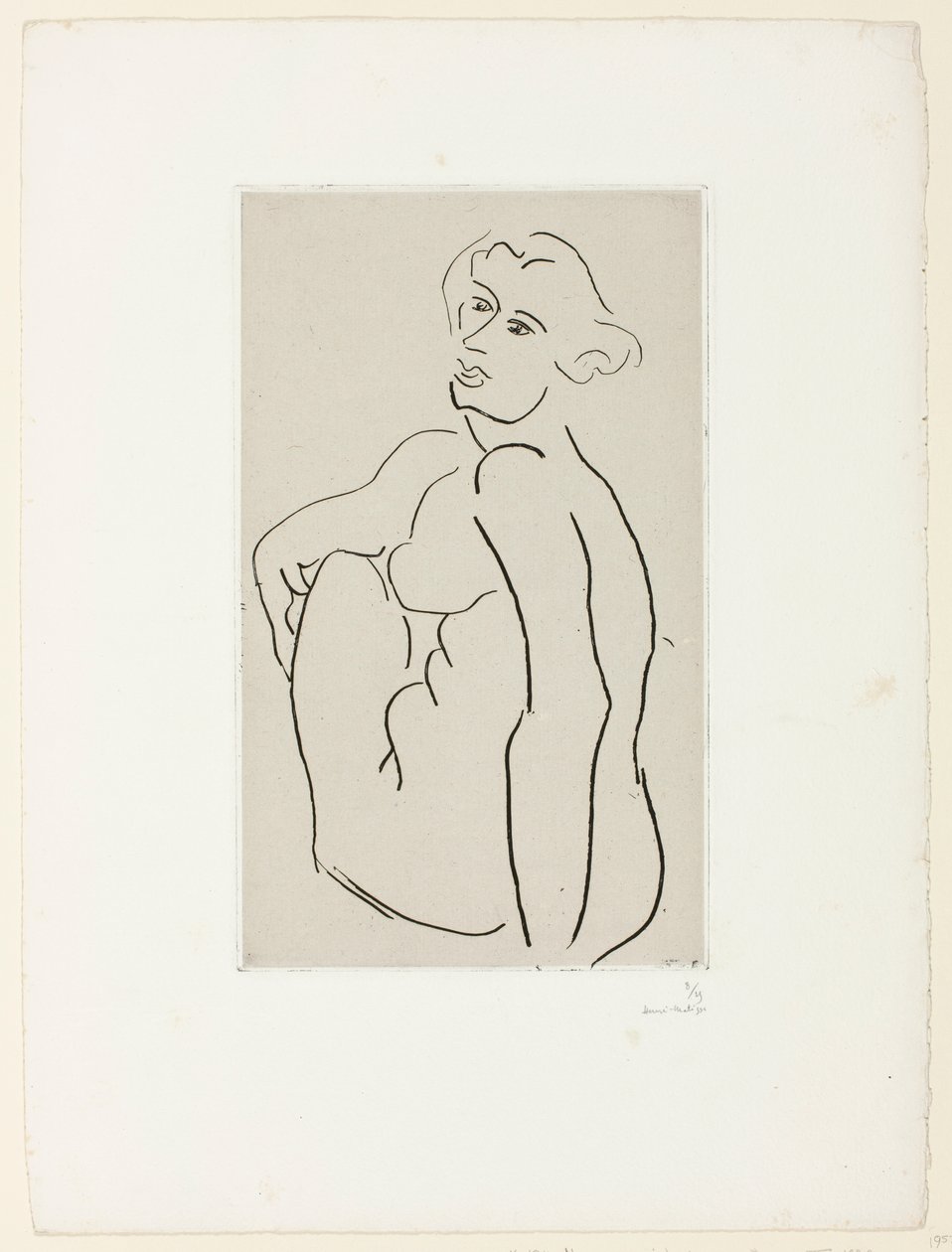 Femme nue assise, vue de trois quarts - Henri Matisse