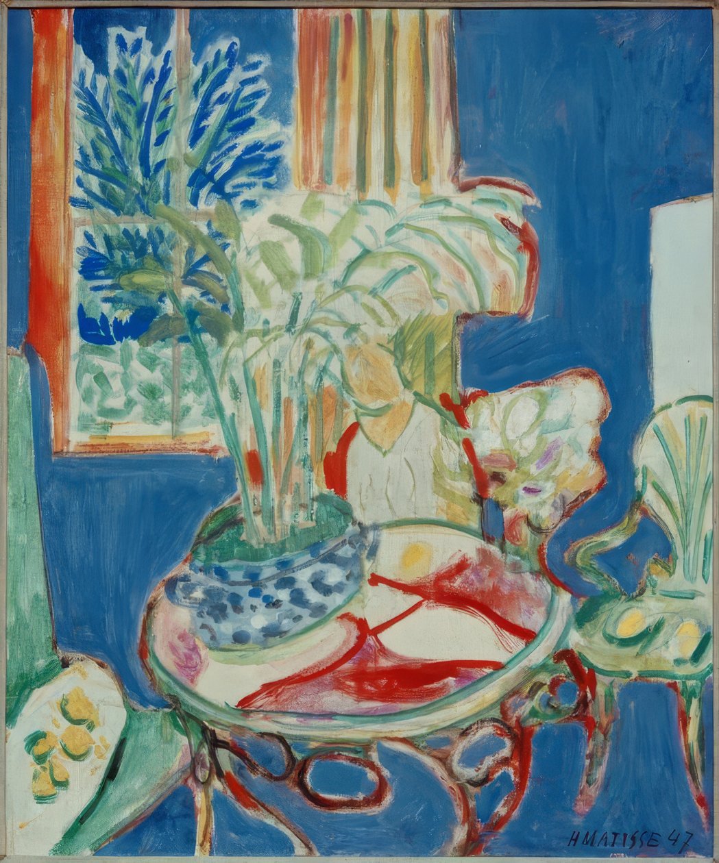 Petit intérieur en bleu - Henri Matisse