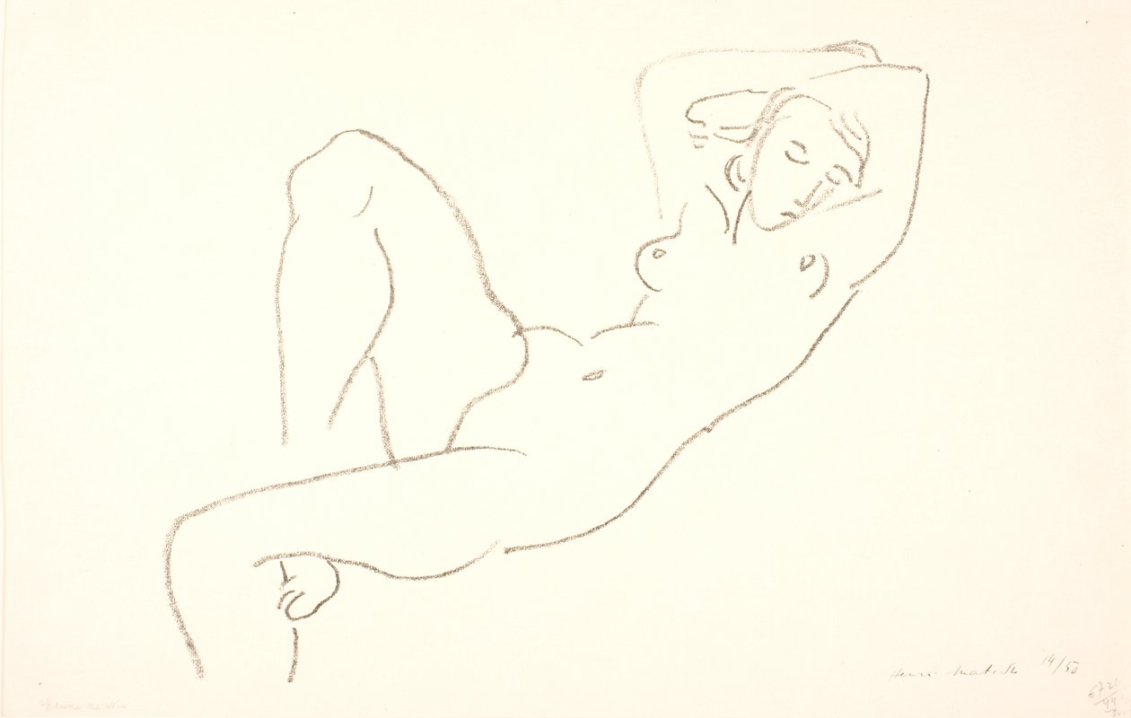 Femme endormie, nue - Henri Matisse