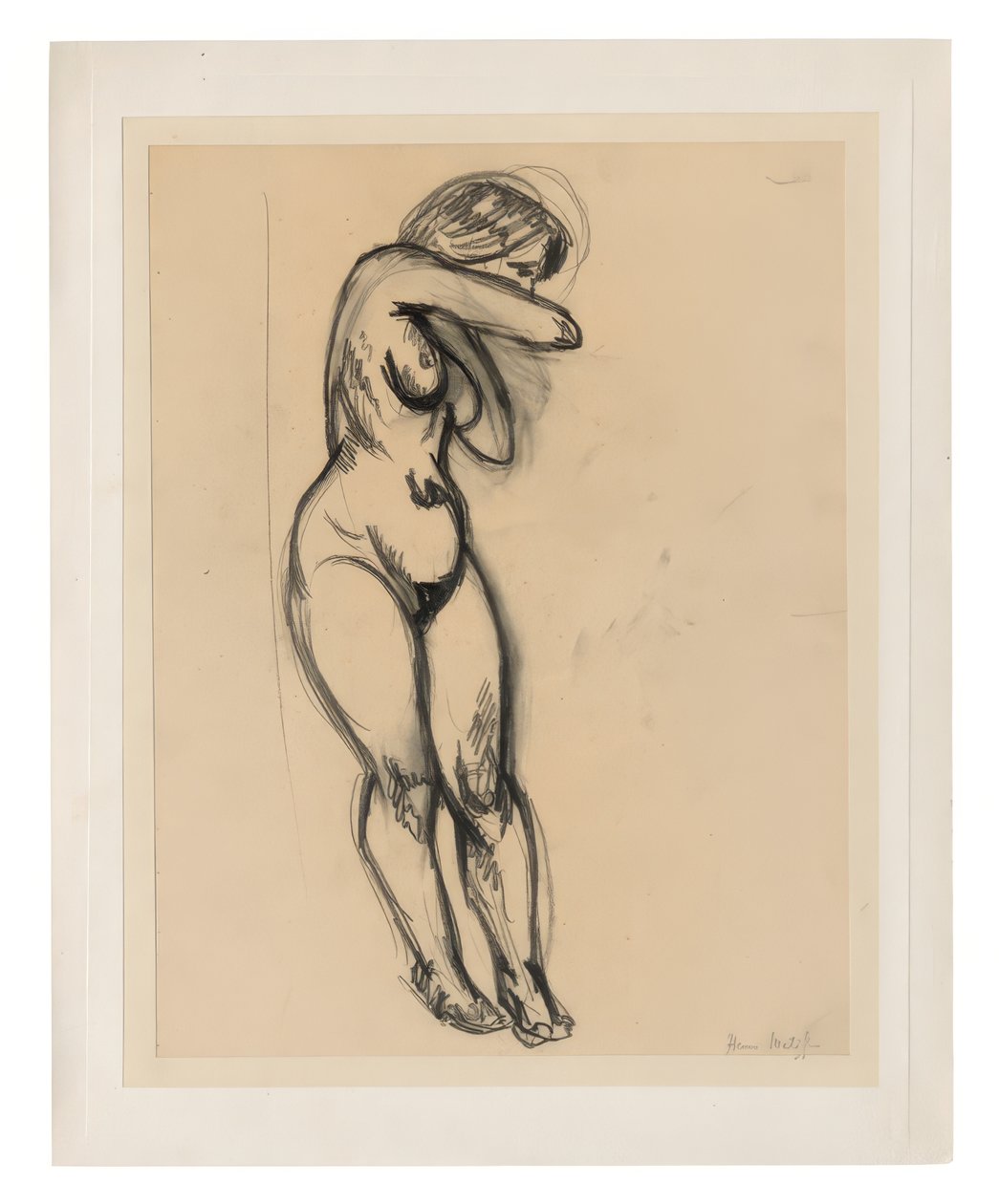 Femme nue debout, en train de se tordre vers le dos - Henri Matisse