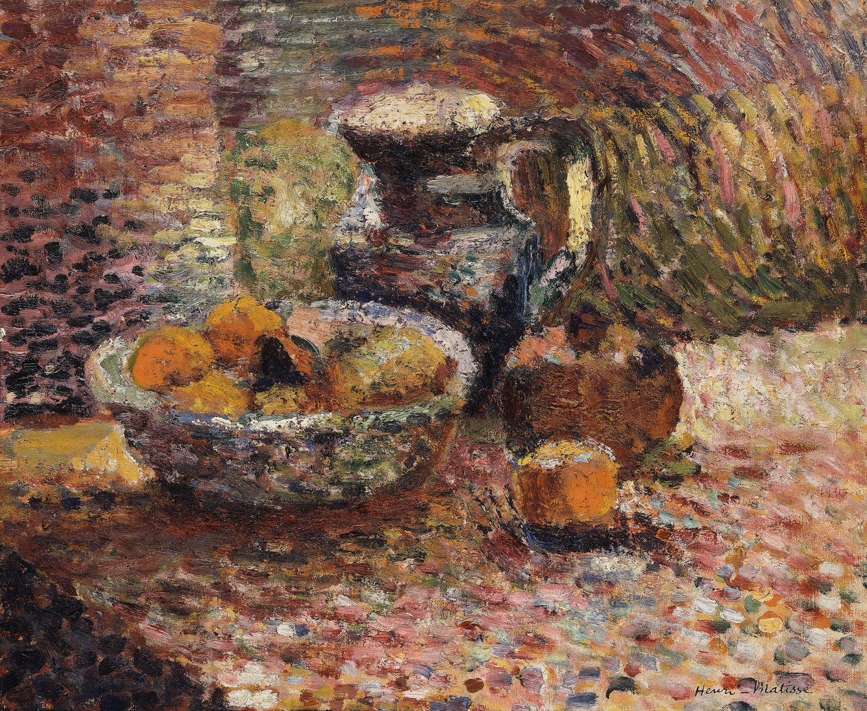 Nature morte au pichet et aux fruits - Henri Matisse