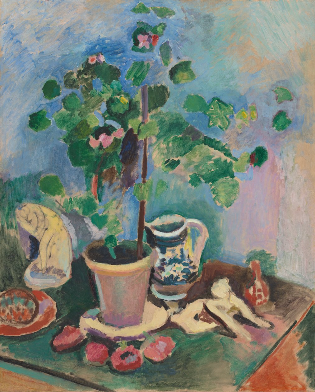 Nature morte au géranium - Henri Matisse