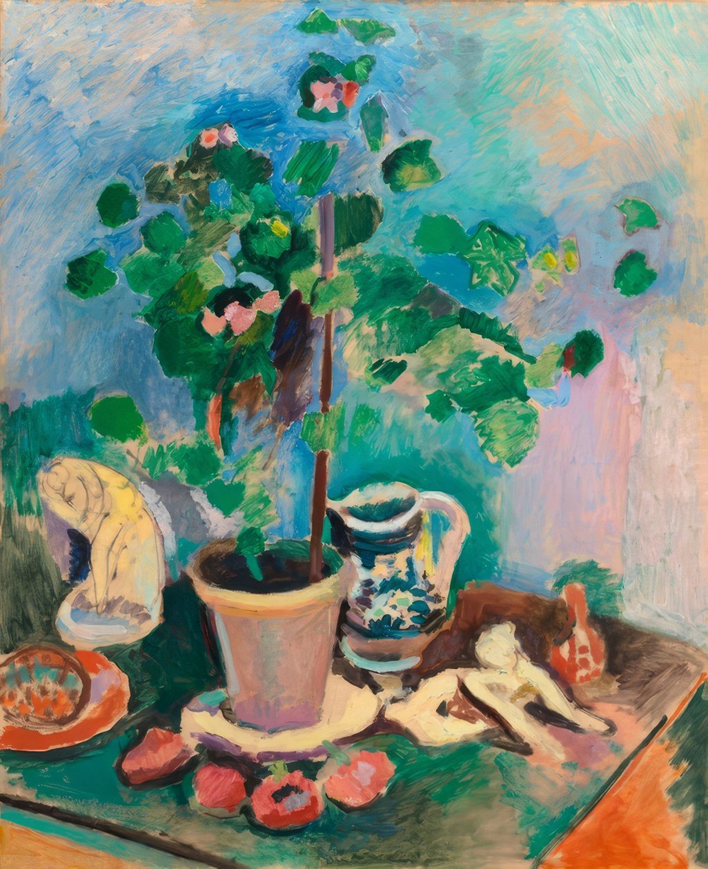 Nature morte au géranium - Henri Matisse