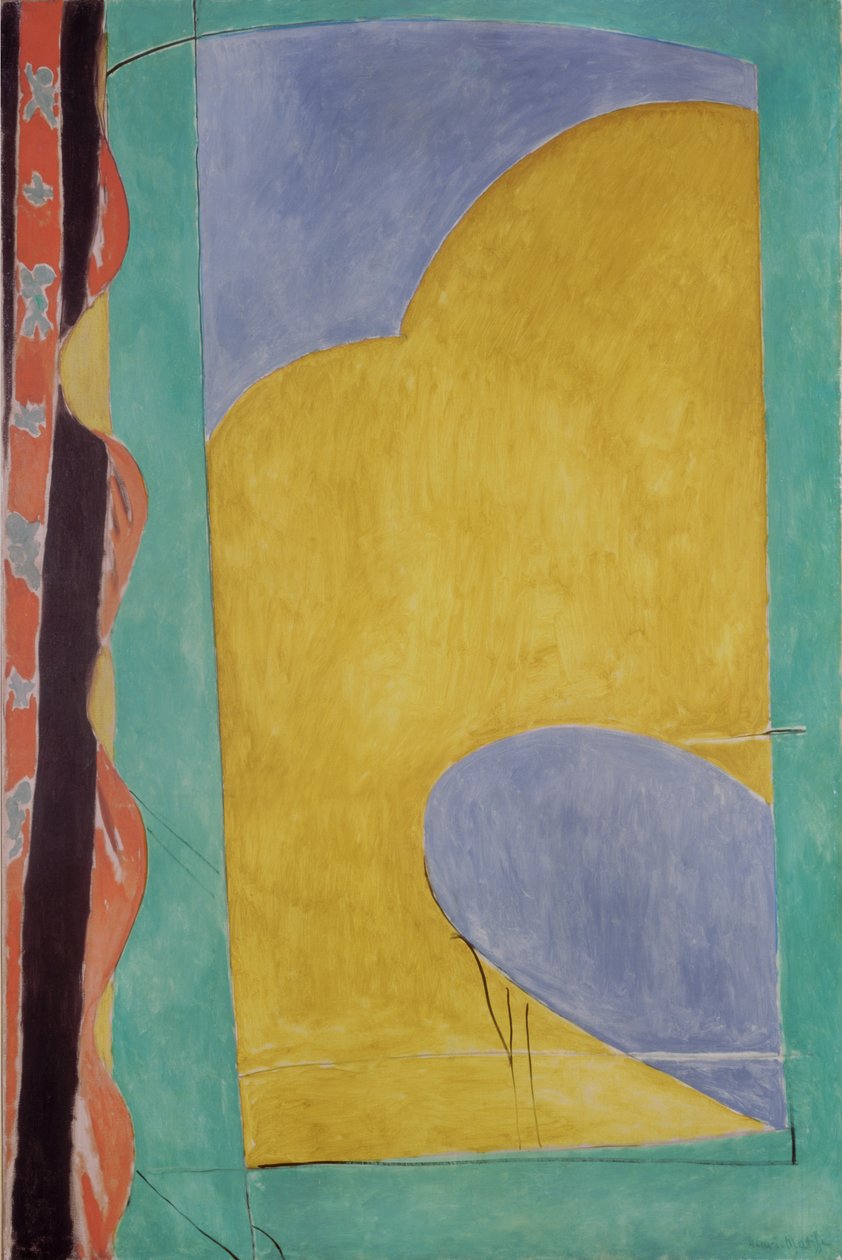 Le rideau jaune, vers 1915 (huile sur toile) - Henri Matisse