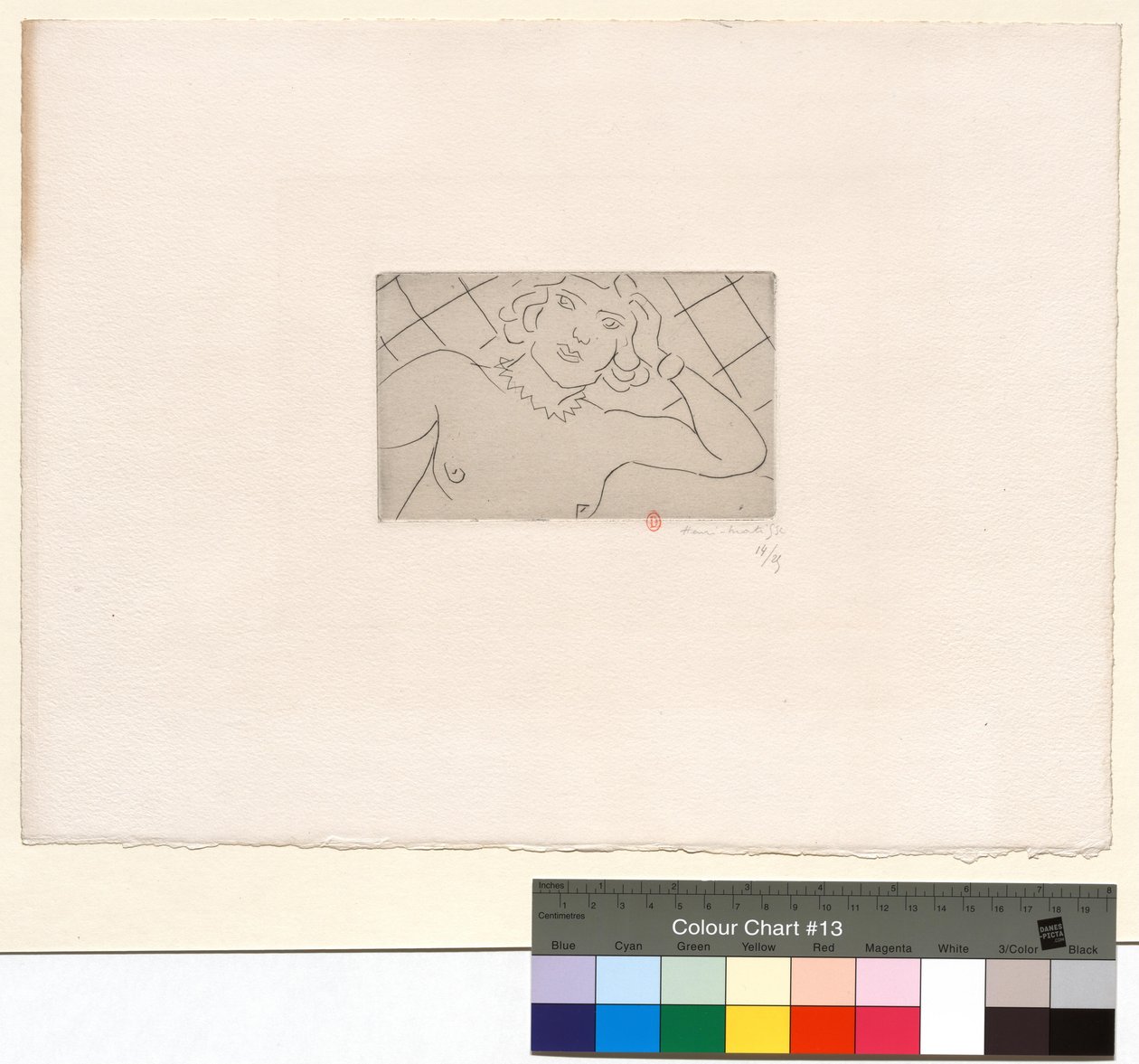 Torse, fond à losanges - Henri Matisse