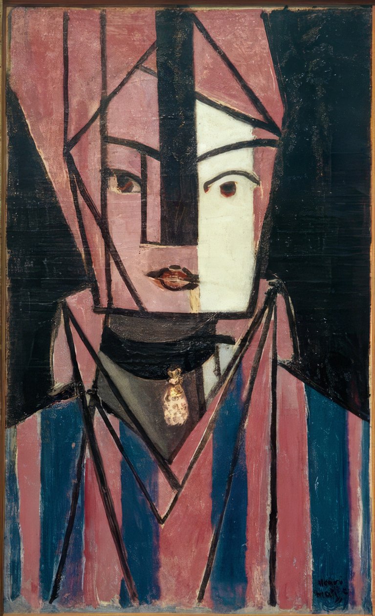Tête blanche et rose (Marguerite Matisse) - Henri Matisse