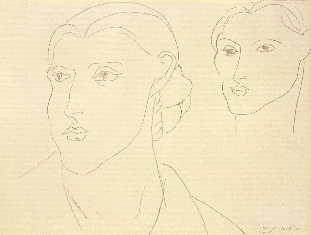 Deux études de tête de femme - Henri Matisse