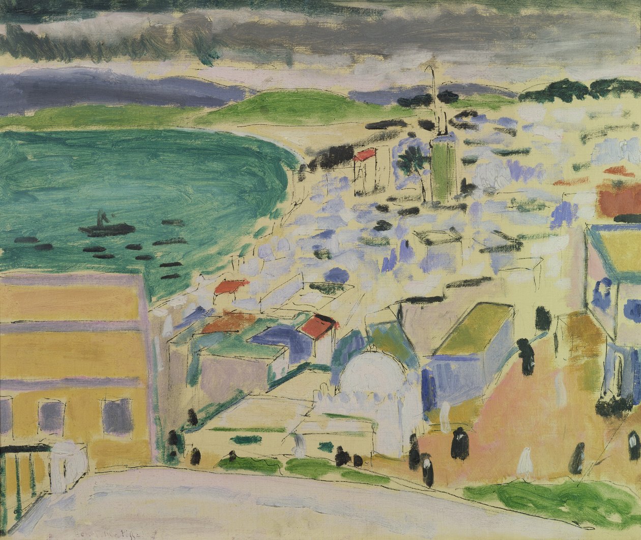 Vue de la baie de Tanger (huile sur toile) - Henri Matisse