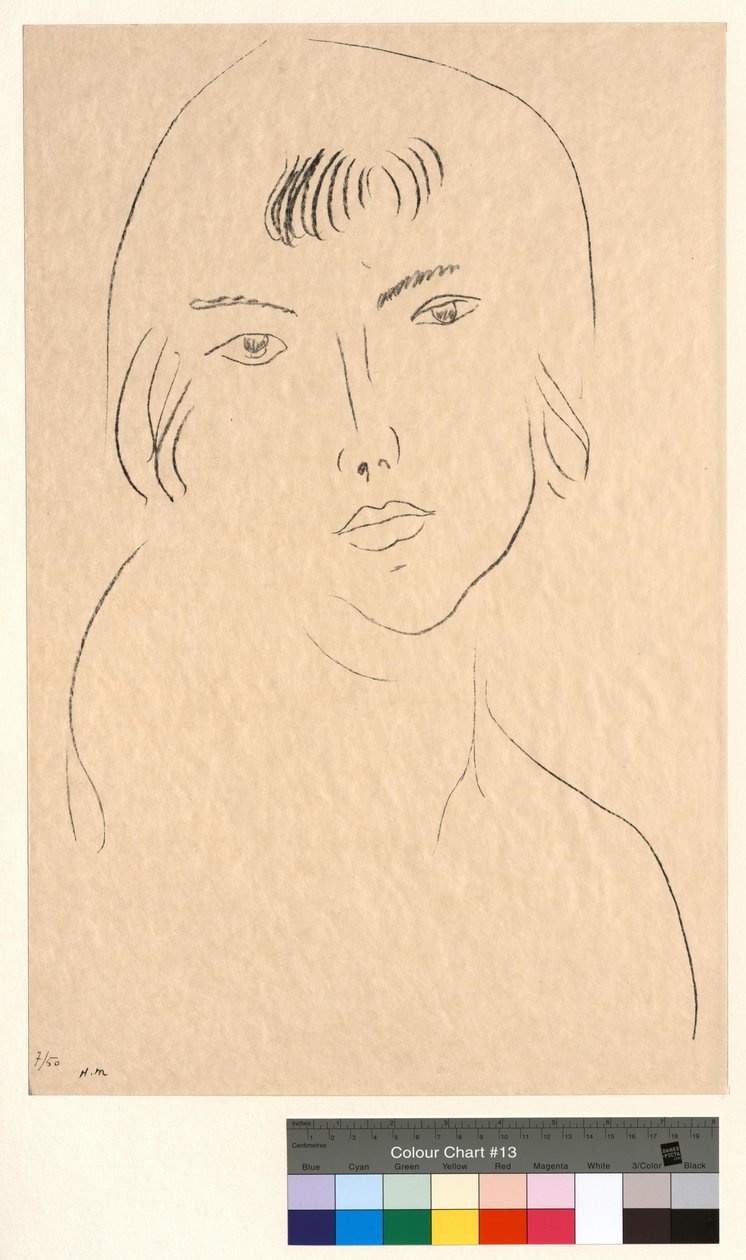 Visage à la frange - Henri Matisse
