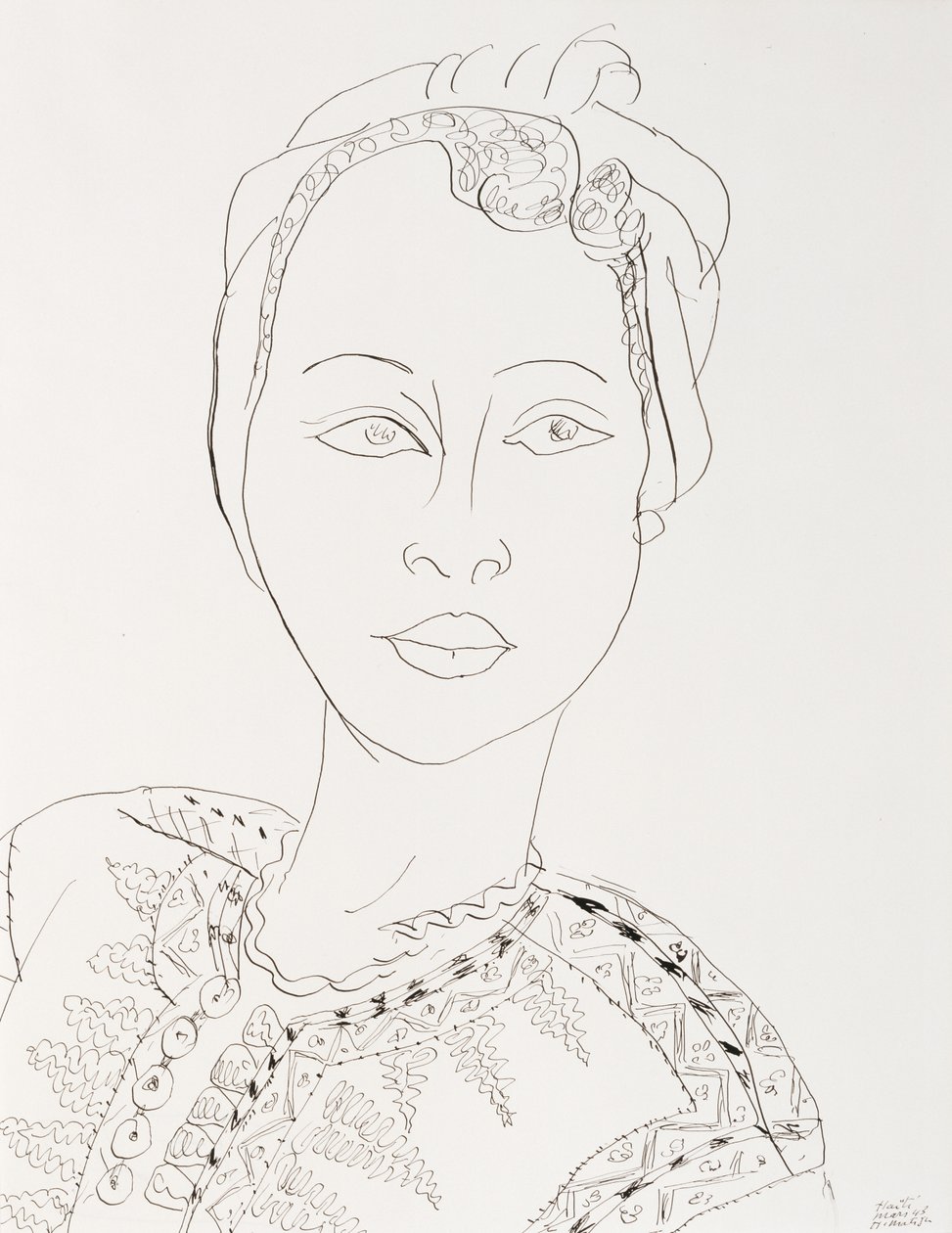 Femme avec turban - Henri Matisse