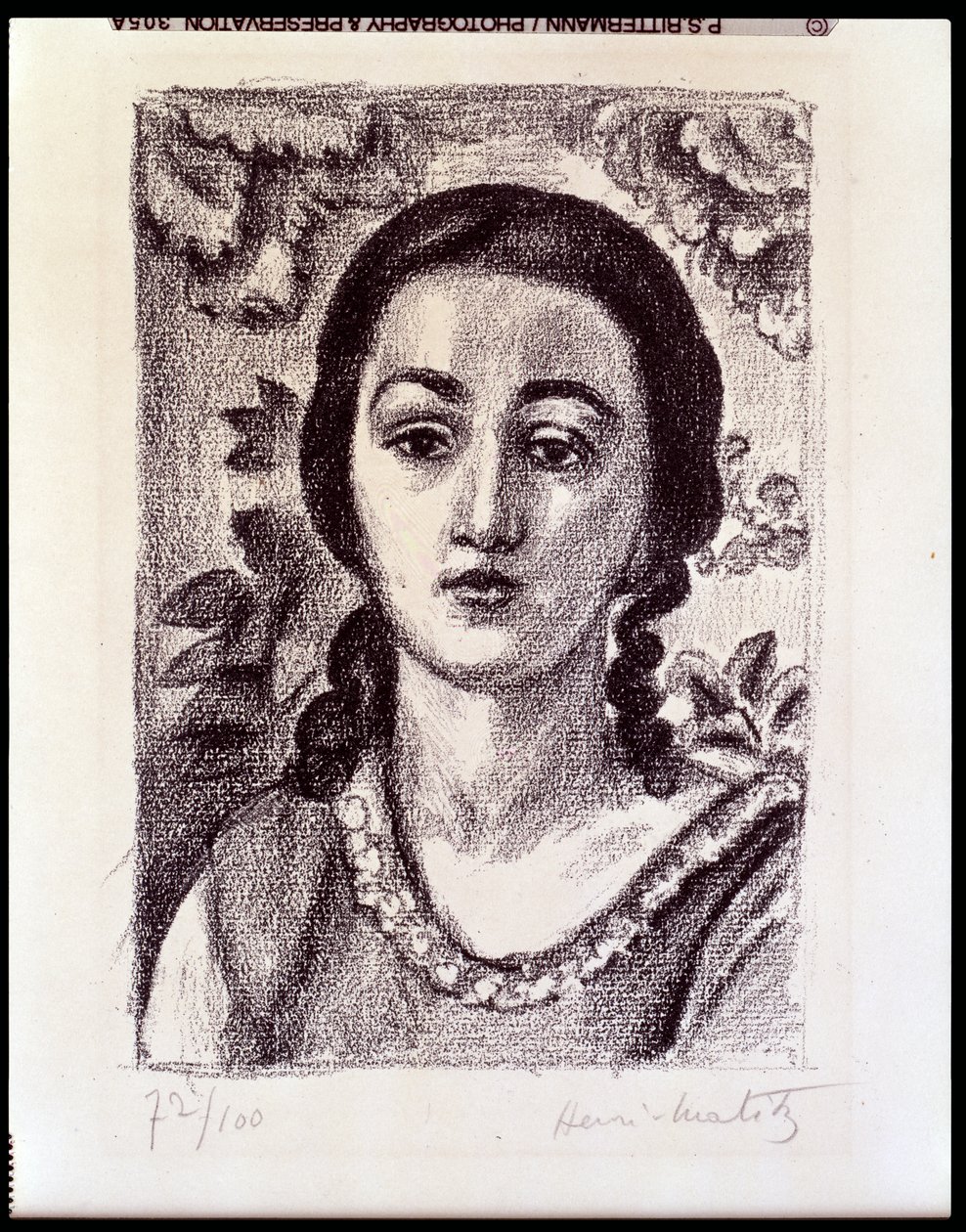Jeune fille aux boucles brunes - Henri Matisse