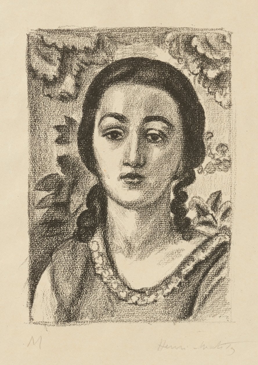 Jeune femme aux boucles brunes - Henri Matisse