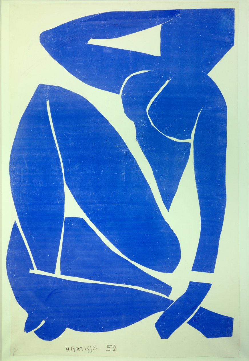 nu bleu III 1952 (Dessin, papier collé) - Henri Matisse