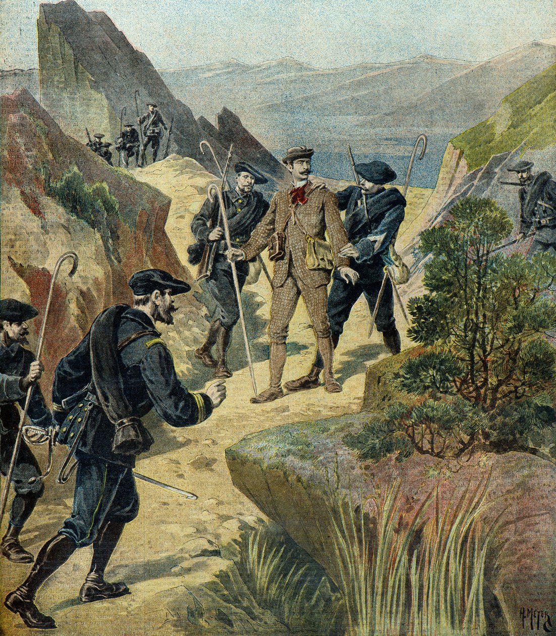 Le capitaine Vittorio Ravelli arrêté comme espion - Henri Meyer