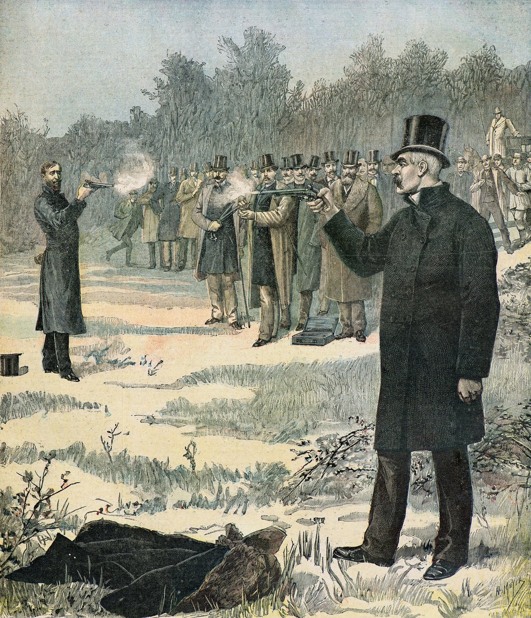 Duel entre Georges Clemenceau et Paul Deroulede - Henri Meyer