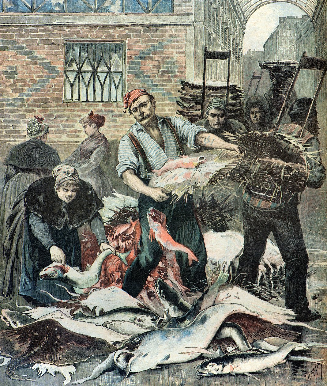 Marché aux poissons à Paris - Henri Meyer