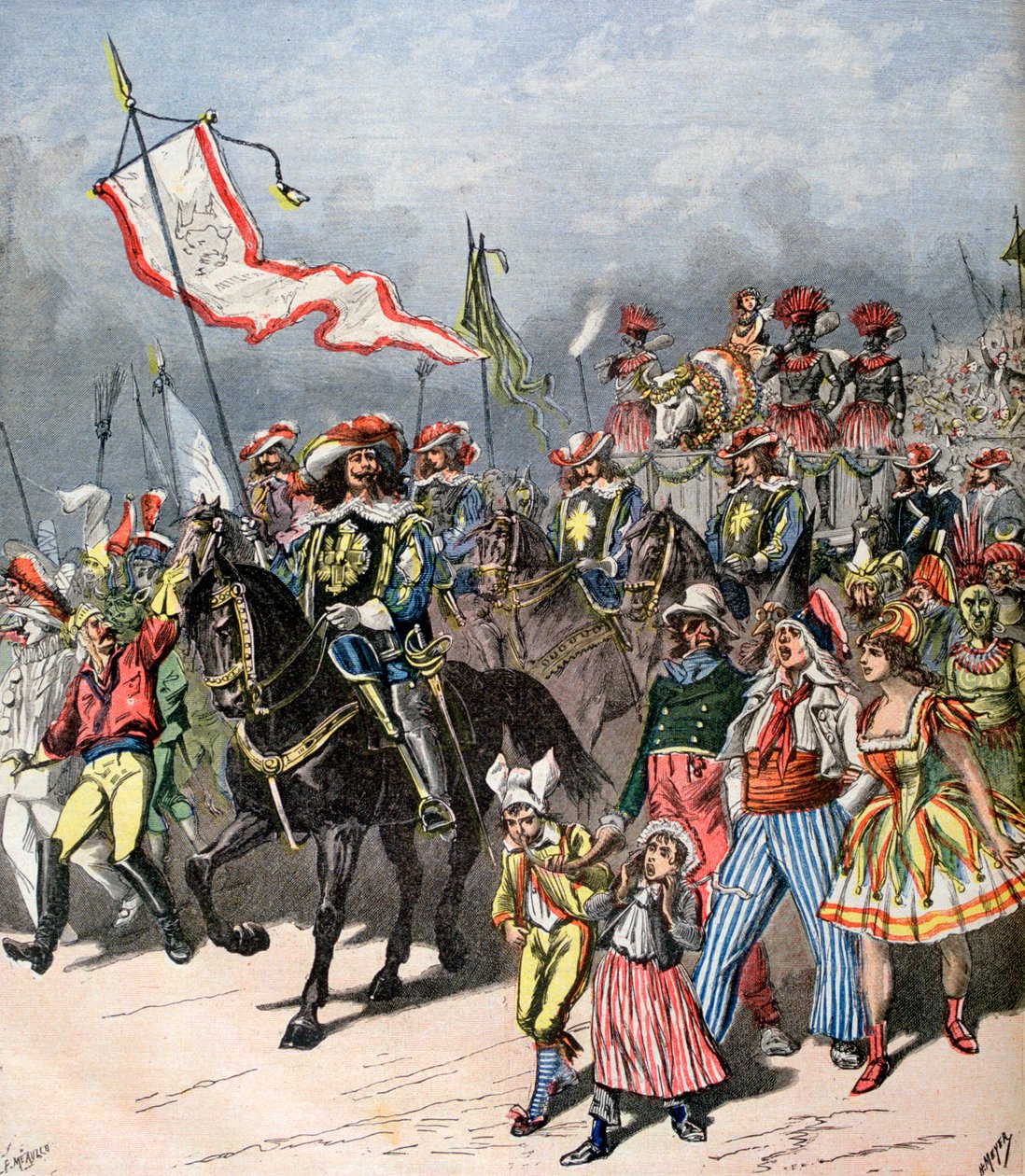 Carnaval français du bœuf gras, autrefois, 1891 - Henri Meyer