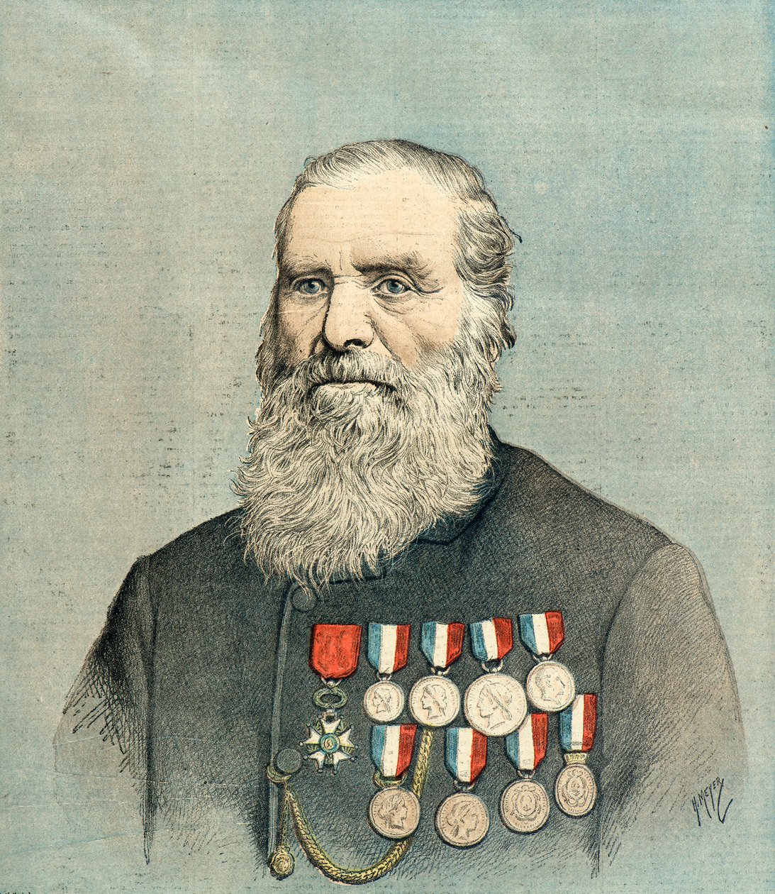 Portrait de Louis Joseph Andre Delacour fait chevalier de la legion d