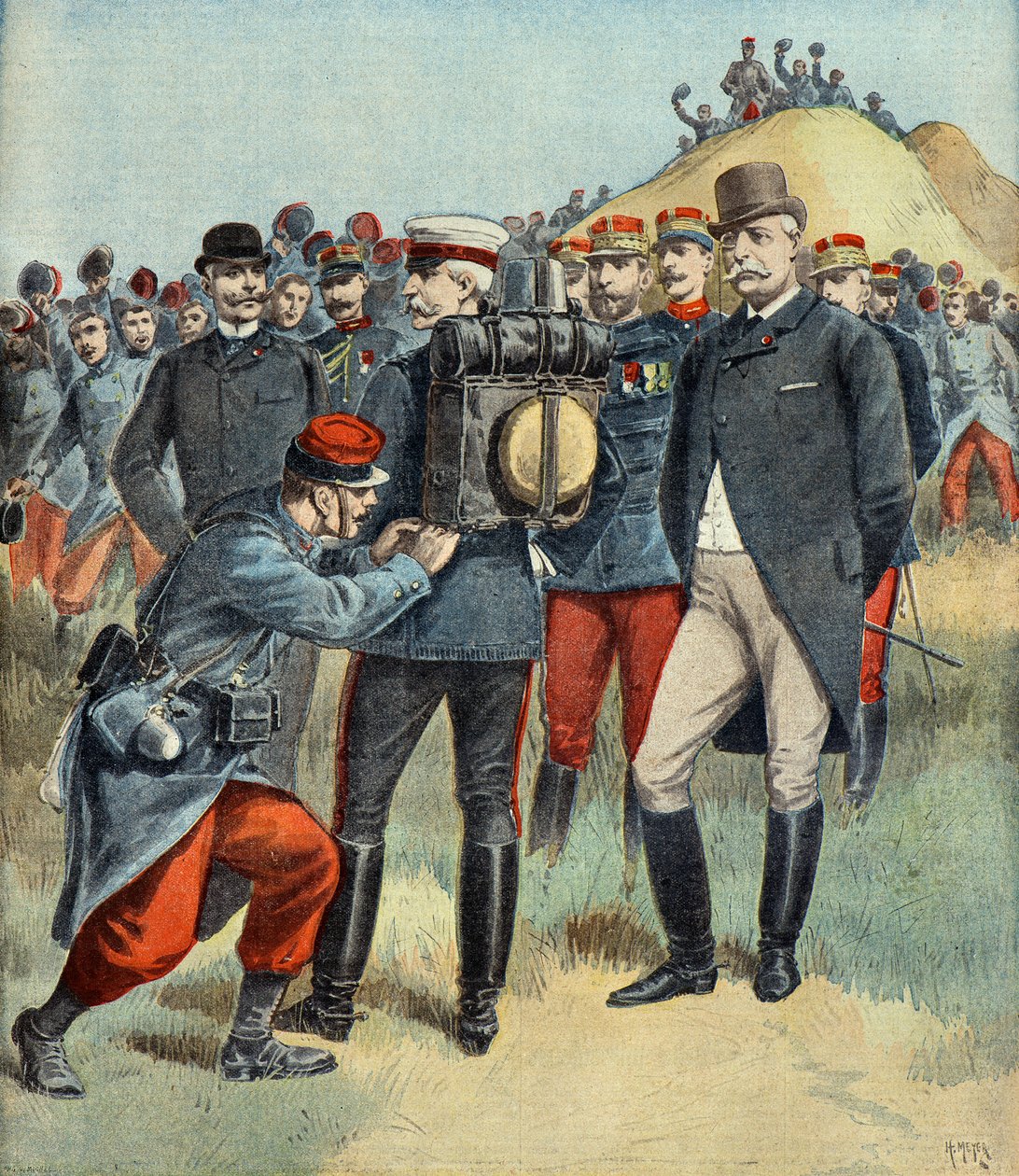 Le duc de Connaught et Félix Faure lors des grandes manœuvres de l