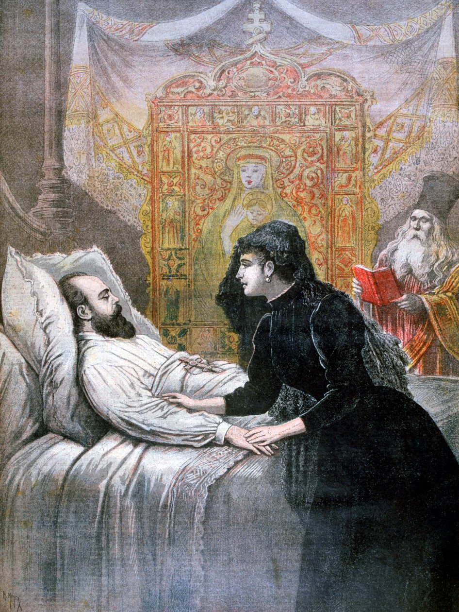 La mort du tsar Alexandre III de Russie, 1894 - Henri Meyer