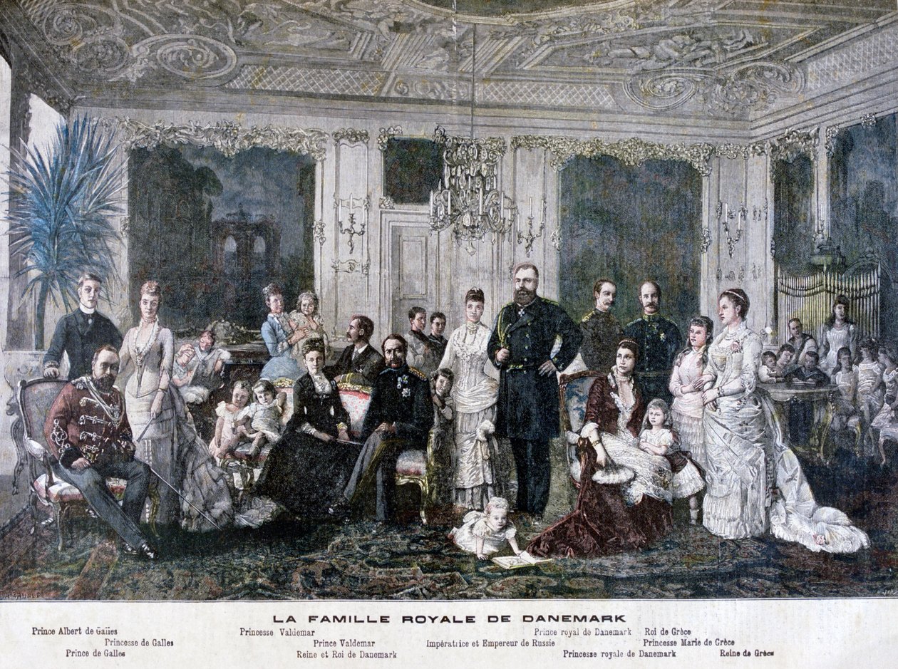 La famille royale du Danemark, 1891 - Henri Meyer