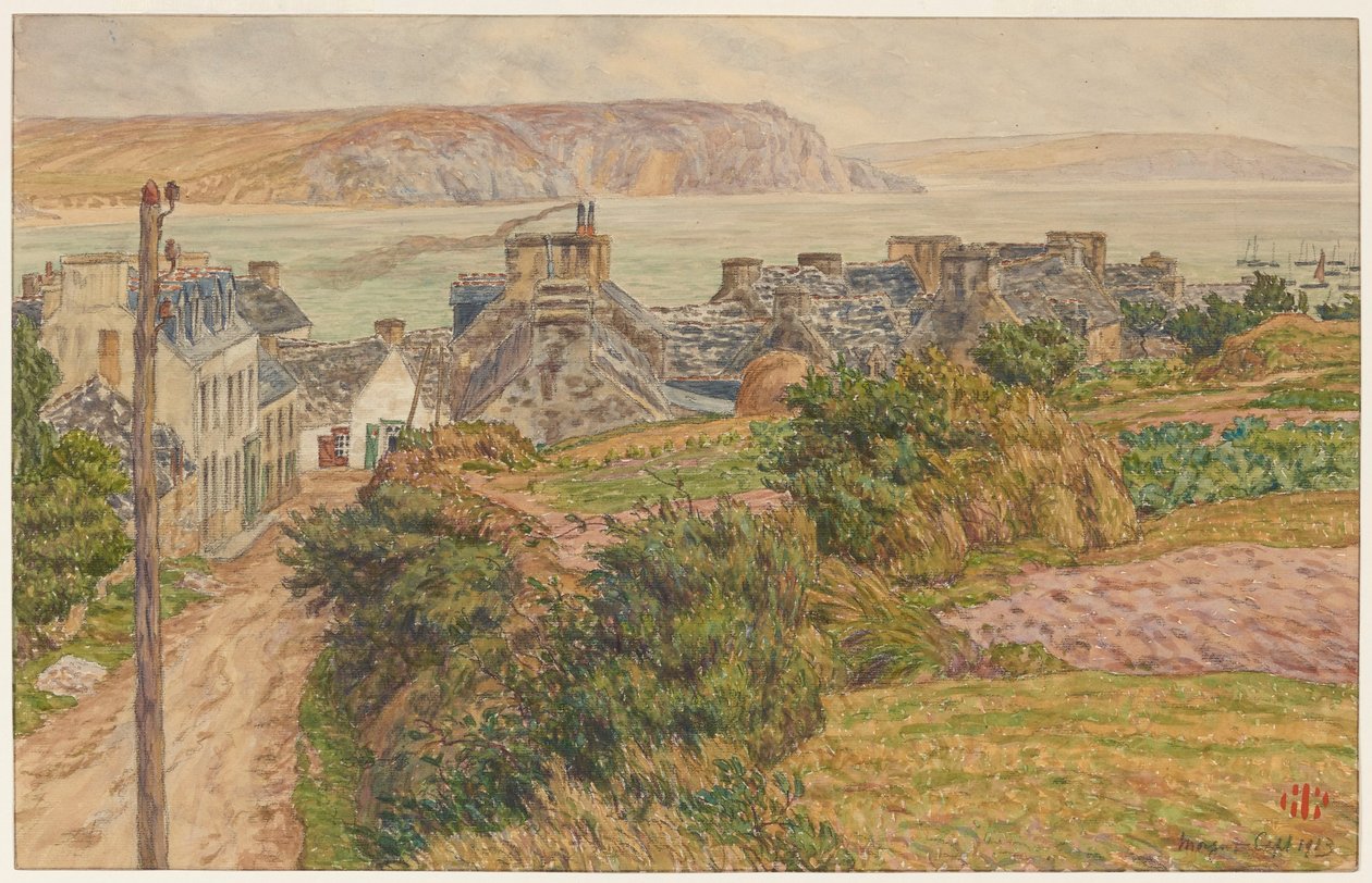 Village et baie de Morgat - Henri Rivière