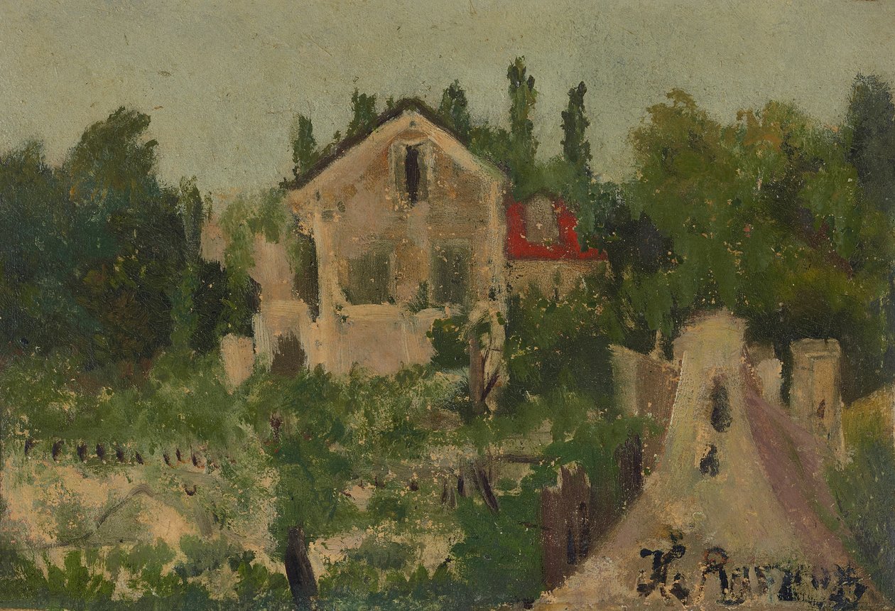 Étude pour: Maison de campagne à St-Cloud - Henri Rousseau