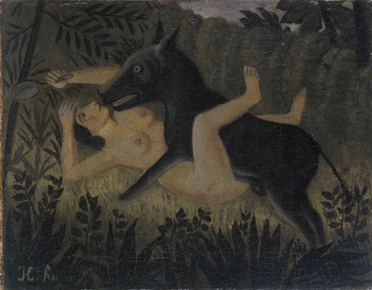 La belle et la bête - Henri Rousseau