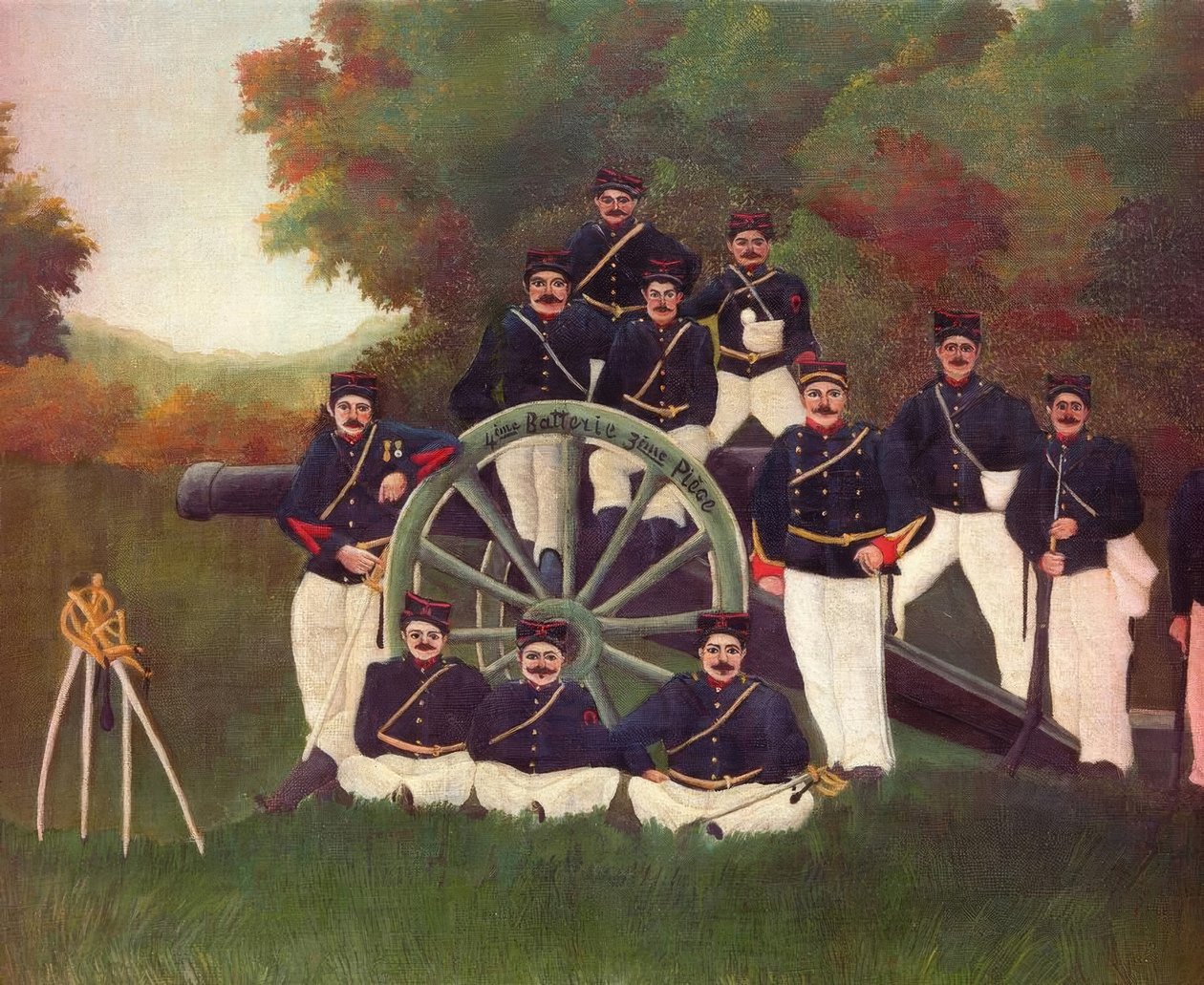 Les artilleurs - Henri Rousseau