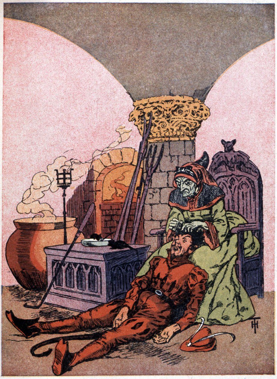 Le compagnon du diable lui arrache un cheveu - Henri Thiriet