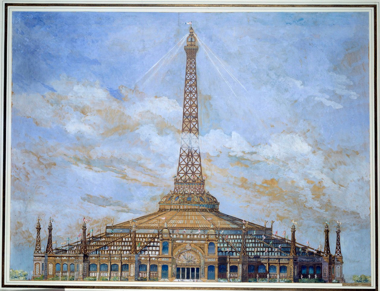Conception de la Tour Eiffel pour l