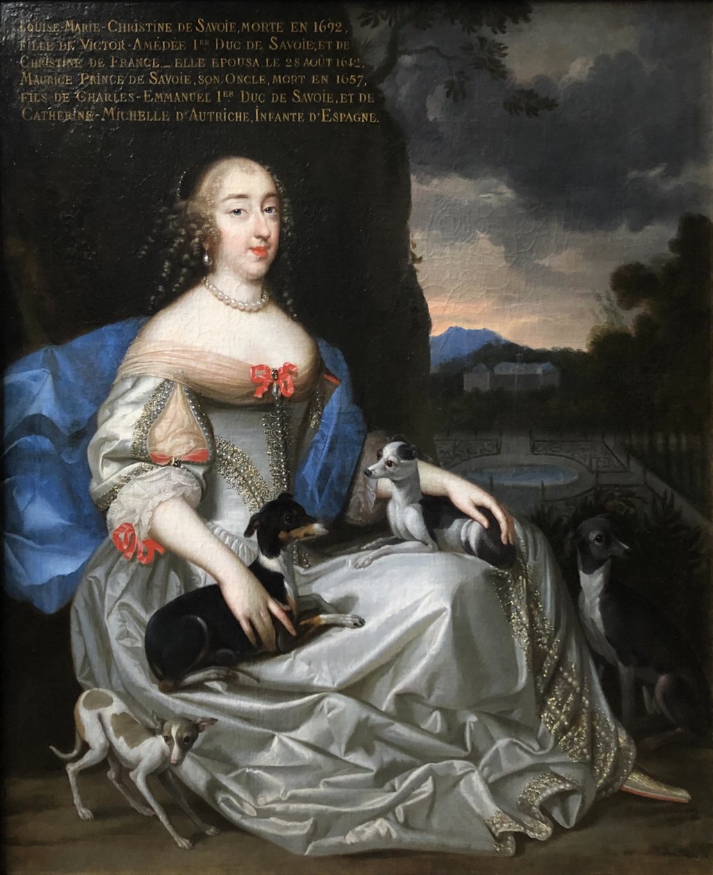 Français :  Louise Marie-Christine, princesse de Savoie ( ) Portrait d