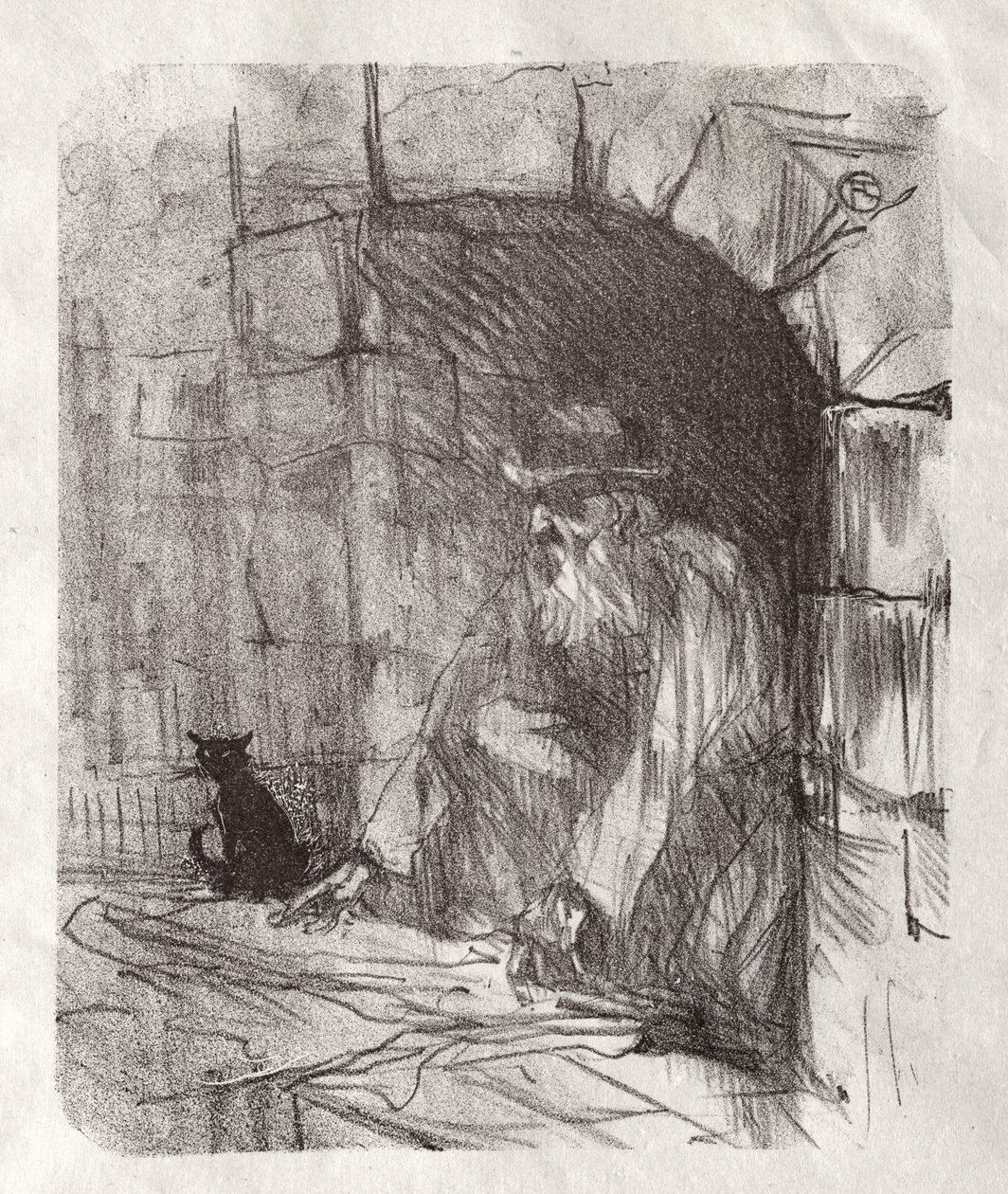 Au pied du Sinaï: Une arrière-boutique à Cracovie - Henri de Toulouse-Lautrec