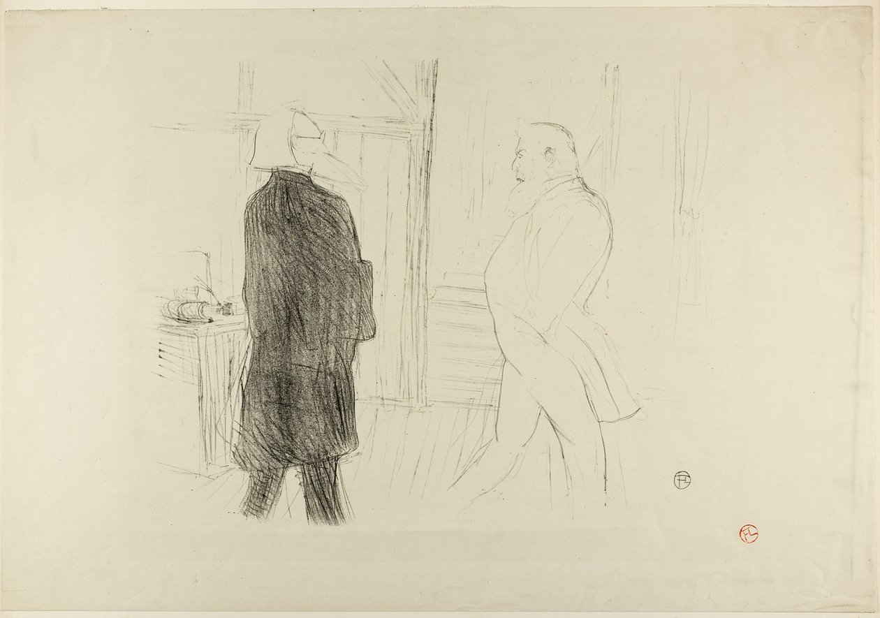 Antoine et Gémier, dans Une Faillite - Henri de Toulouse-Lautrec