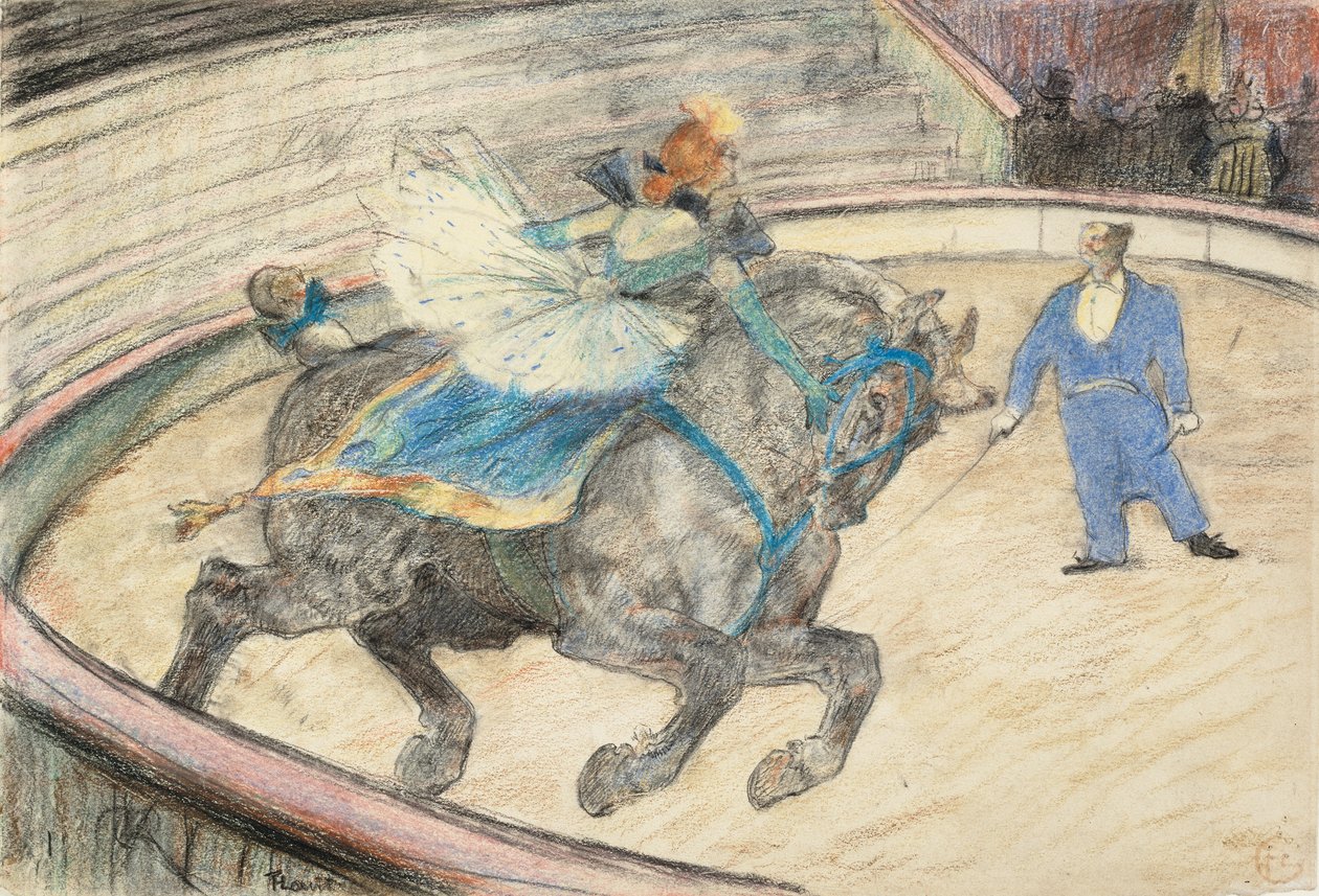 Au cirque : le travail sur la piste - Henri de Toulouse-Lautrec