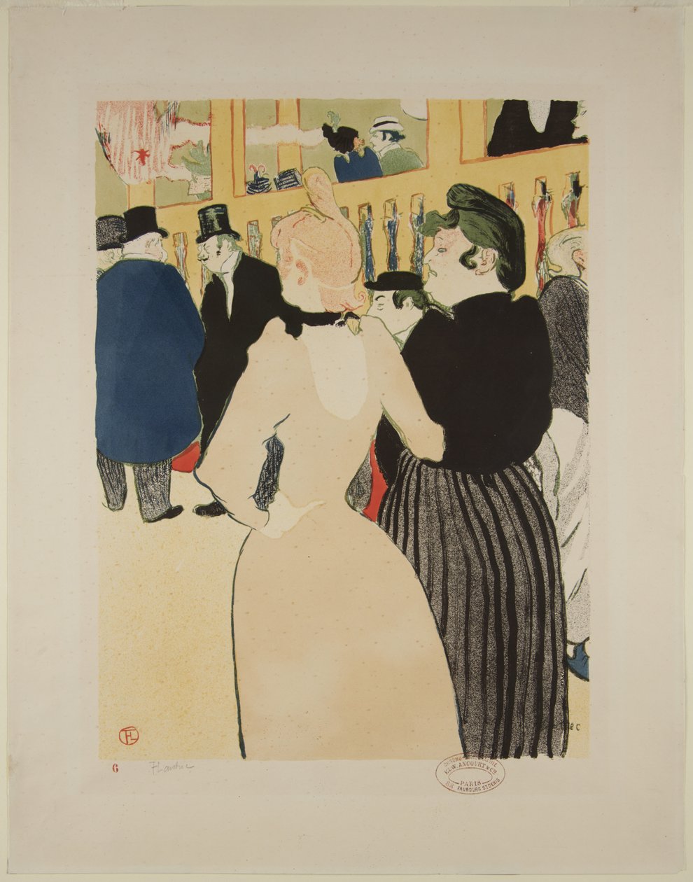 Au Moulin Rouge : La Goulue et sa sœur - Henri de Toulouse-Lautrec