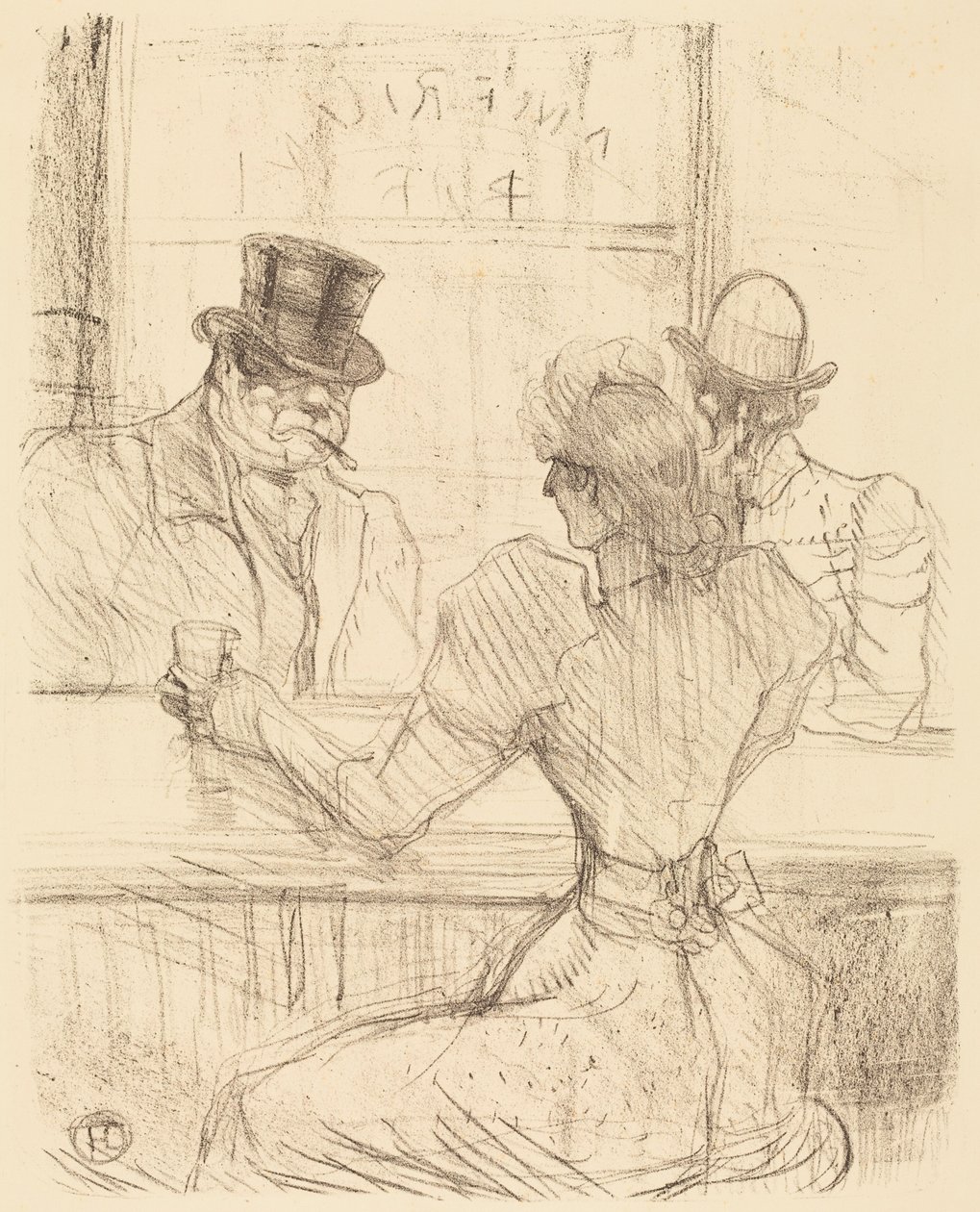 Au bar Picton, rue Scribe - Henri de Toulouse-Lautrec
