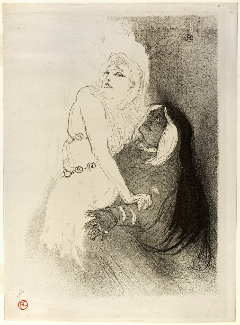 À la Renaissance : Sarah Bernhardt dans Phèdre - Henri de Toulouse-Lautrec