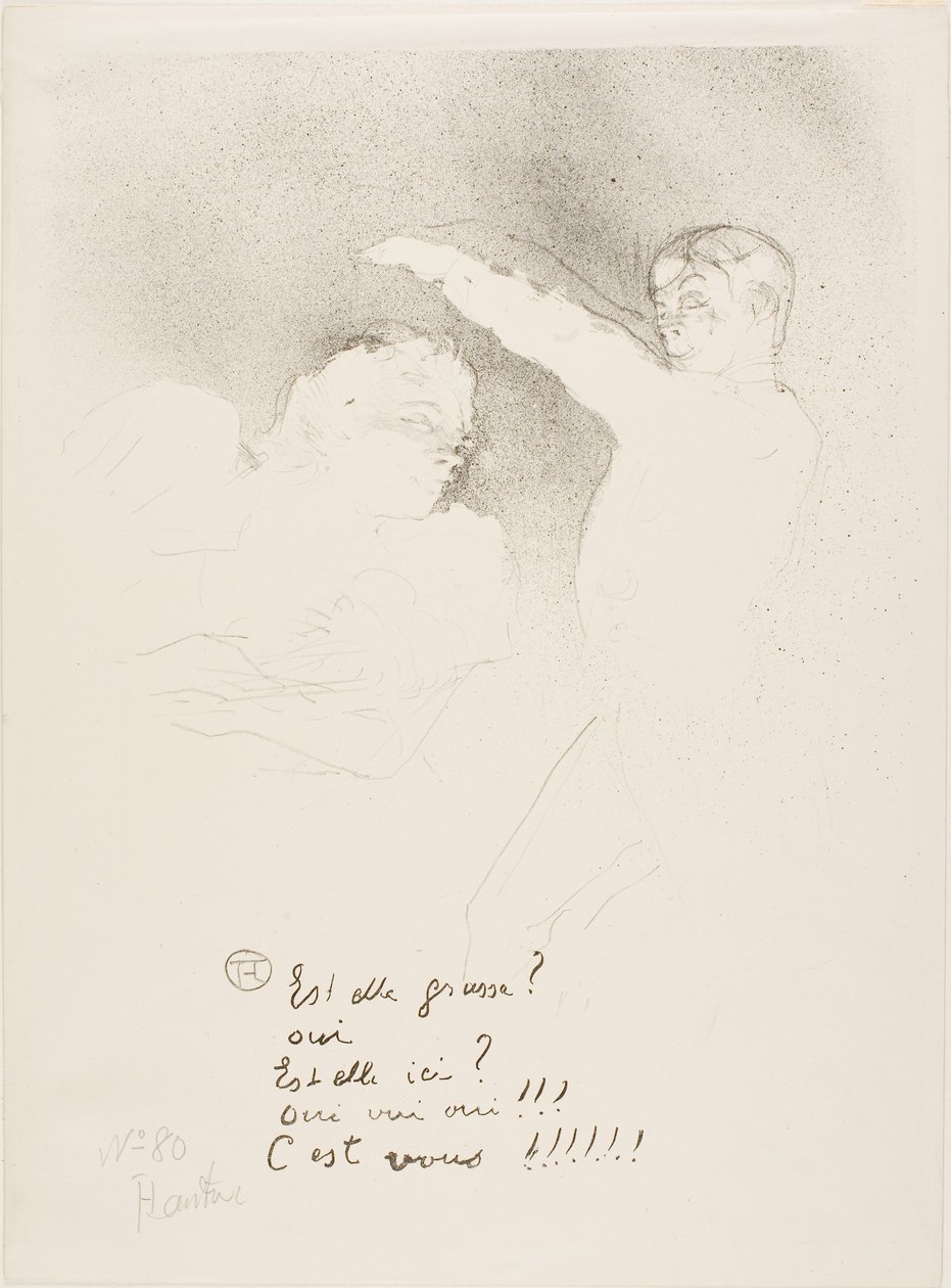 Aux Variétés: Mademoiselle Lender et Brasseur - Henri de Toulouse-Lautrec