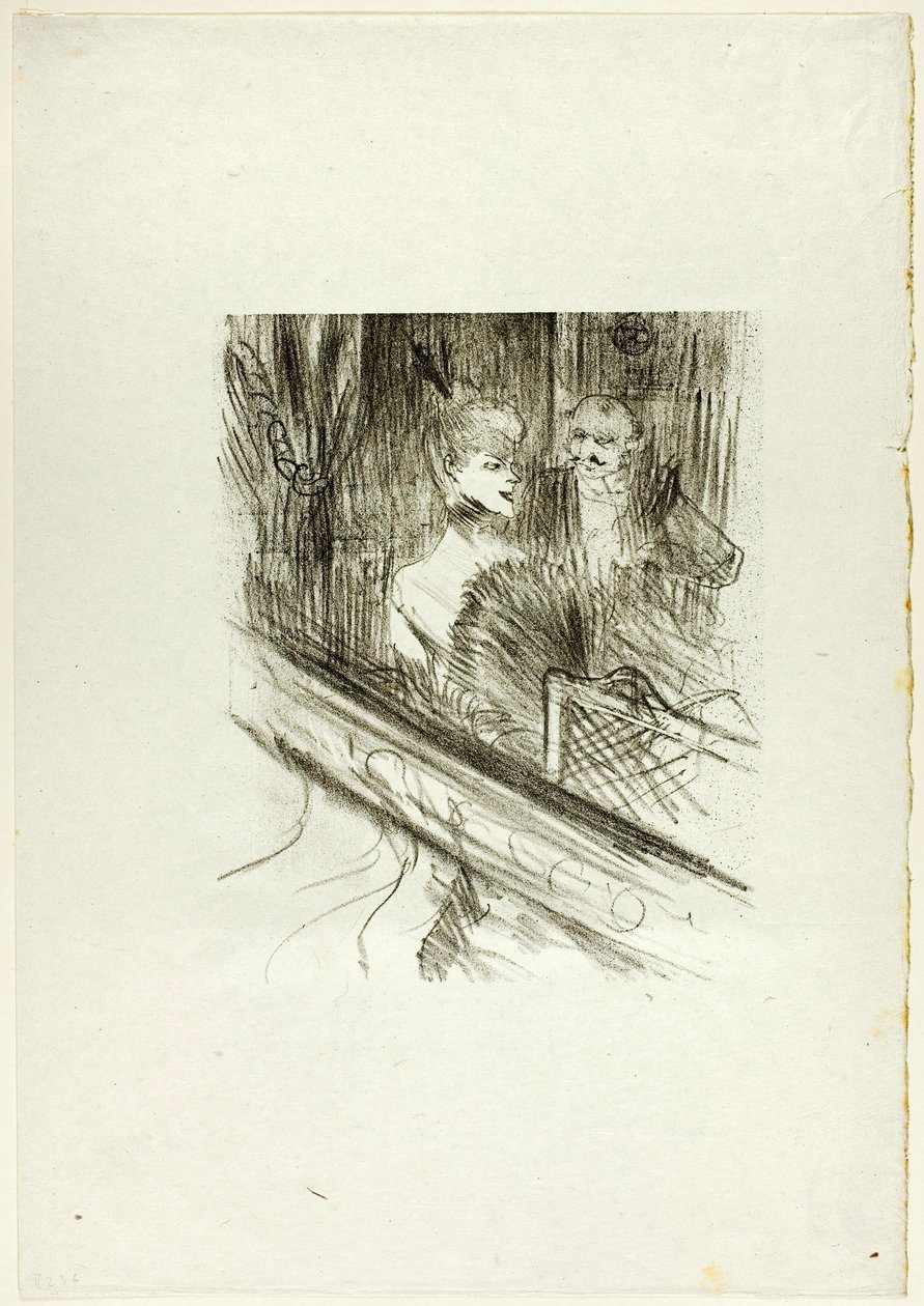 Le baron Moïse, la loge, de Au Pied du Sinaï - Henri de Toulouse-Lautrec