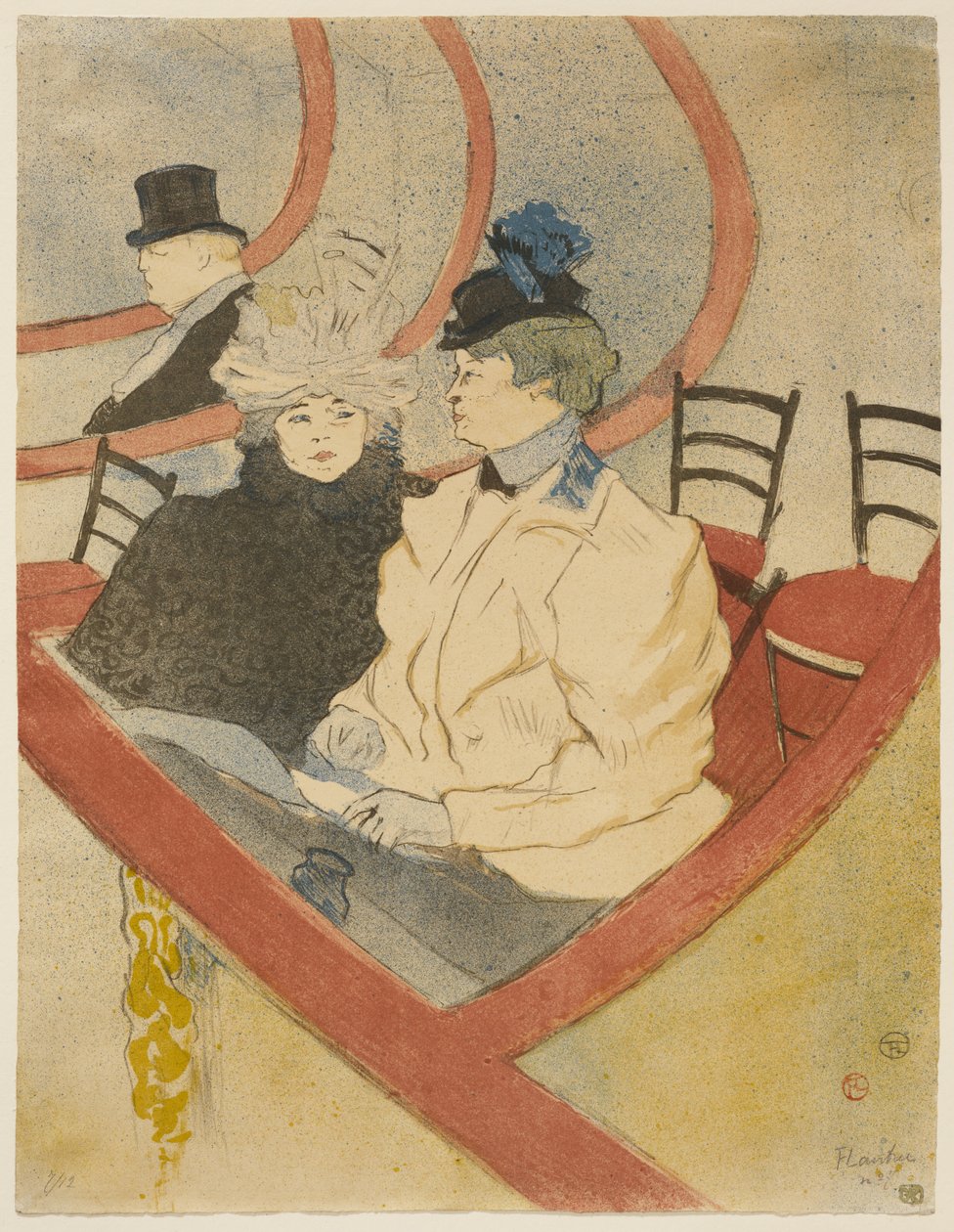 Loge au premier balcon - Henri de Toulouse-Lautrec