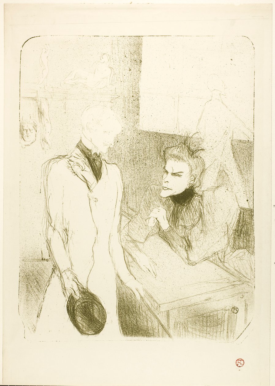 Brandès et le Bargy, dans Les Cabotins - Henri de Toulouse-Lautrec