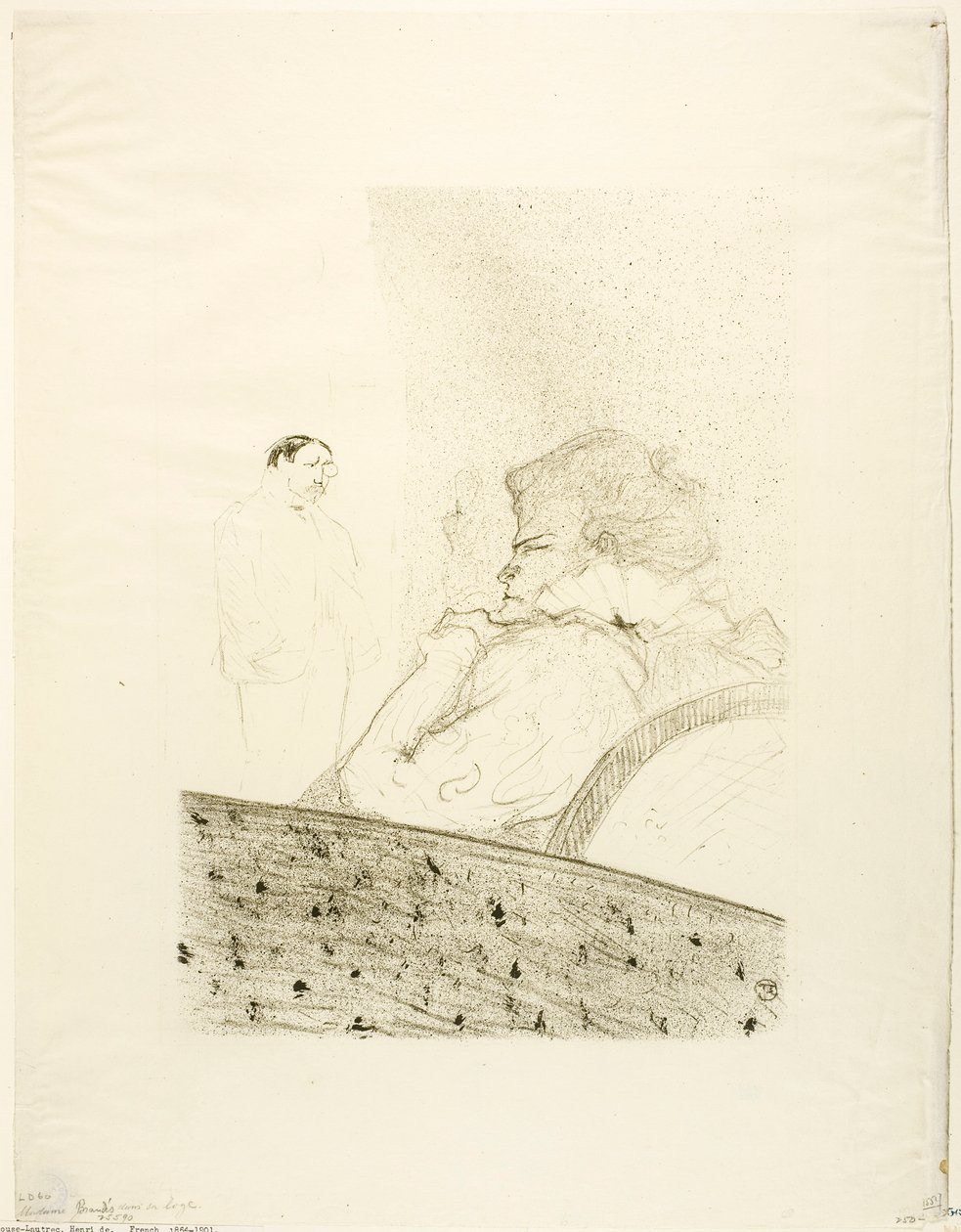 Brandès dans sa loge - Henri de Toulouse-Lautrec