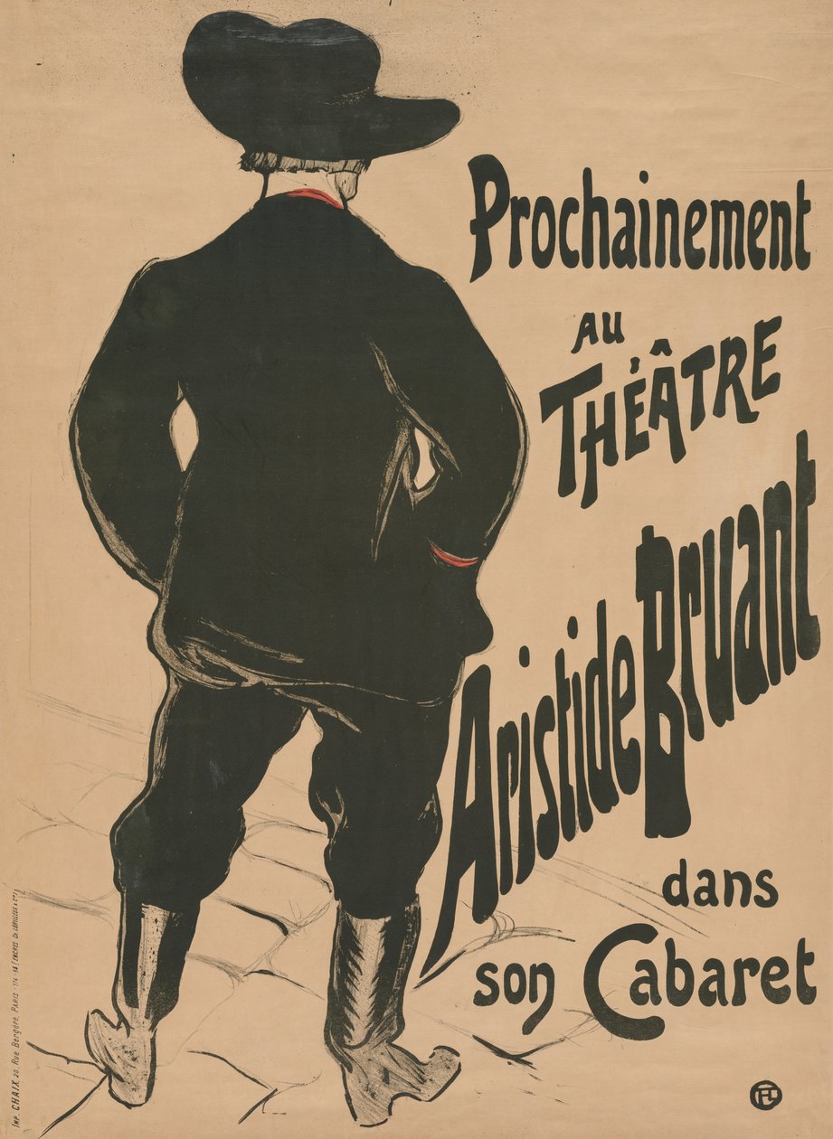 Bruant au Mirliton - Henri de Toulouse-Lautrec