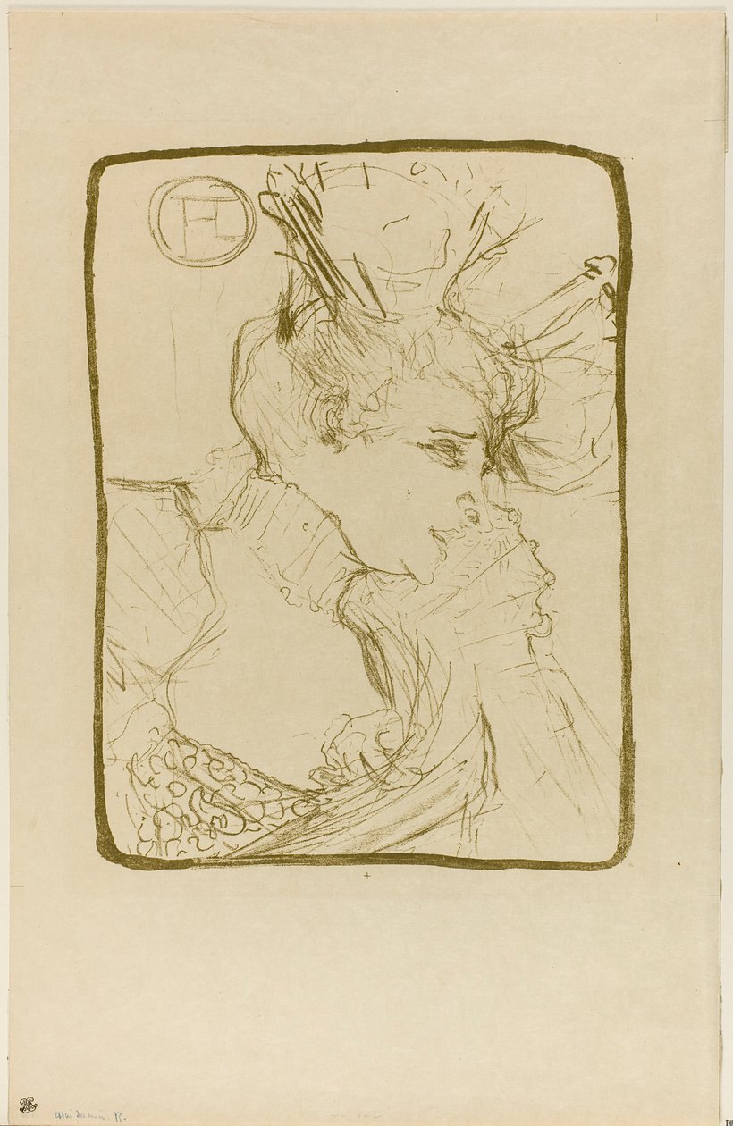 Buste de Mademoiselle Marcelle Lender - Henri de Toulouse-Lautrec
