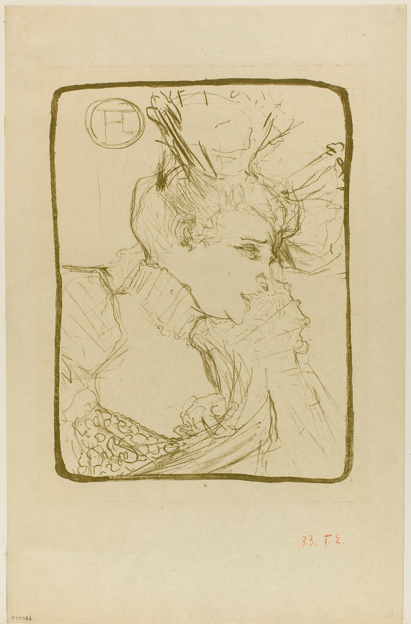 Buste de Mademoiselle Marcelle Lender - Henri de Toulouse-Lautrec