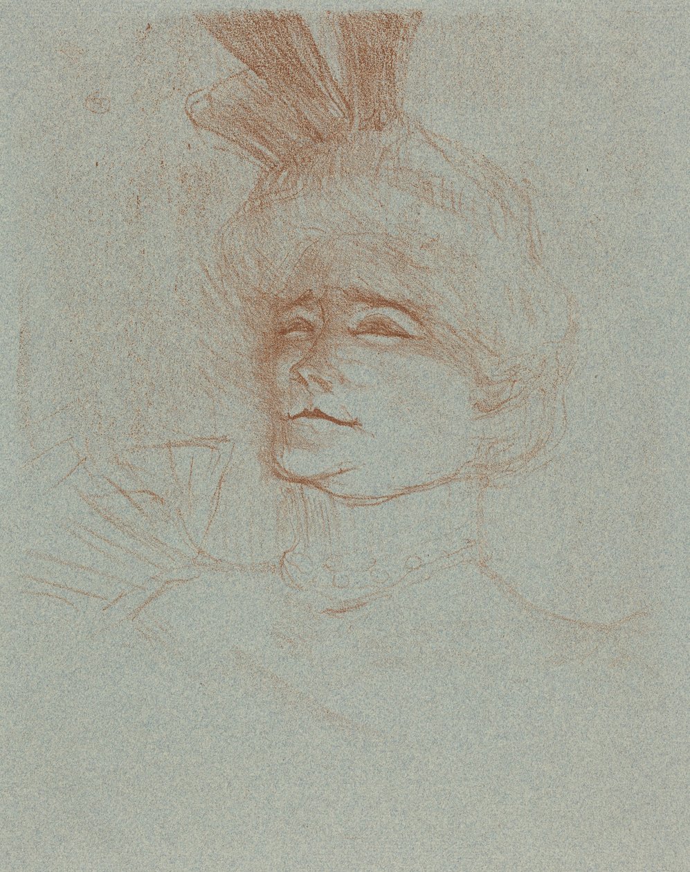Buste de Mlle Marcelle Lender, de trois quarts (Mlle Marcelle Lender en buste, de trois quarts) - Henri de Toulouse-Lautrec