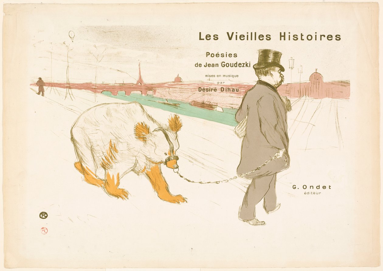 Couverture et frontispice des Vieilles Histoires - Henri de Toulouse-Lautrec