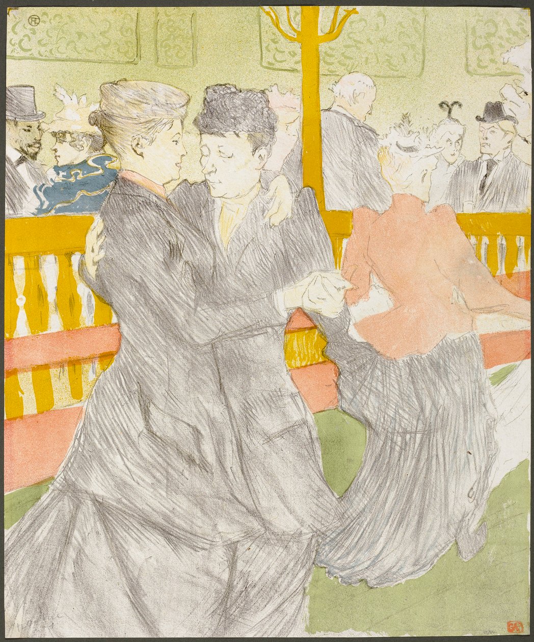 Danse au Moulin Rouge - Henri de Toulouse-Lautrec