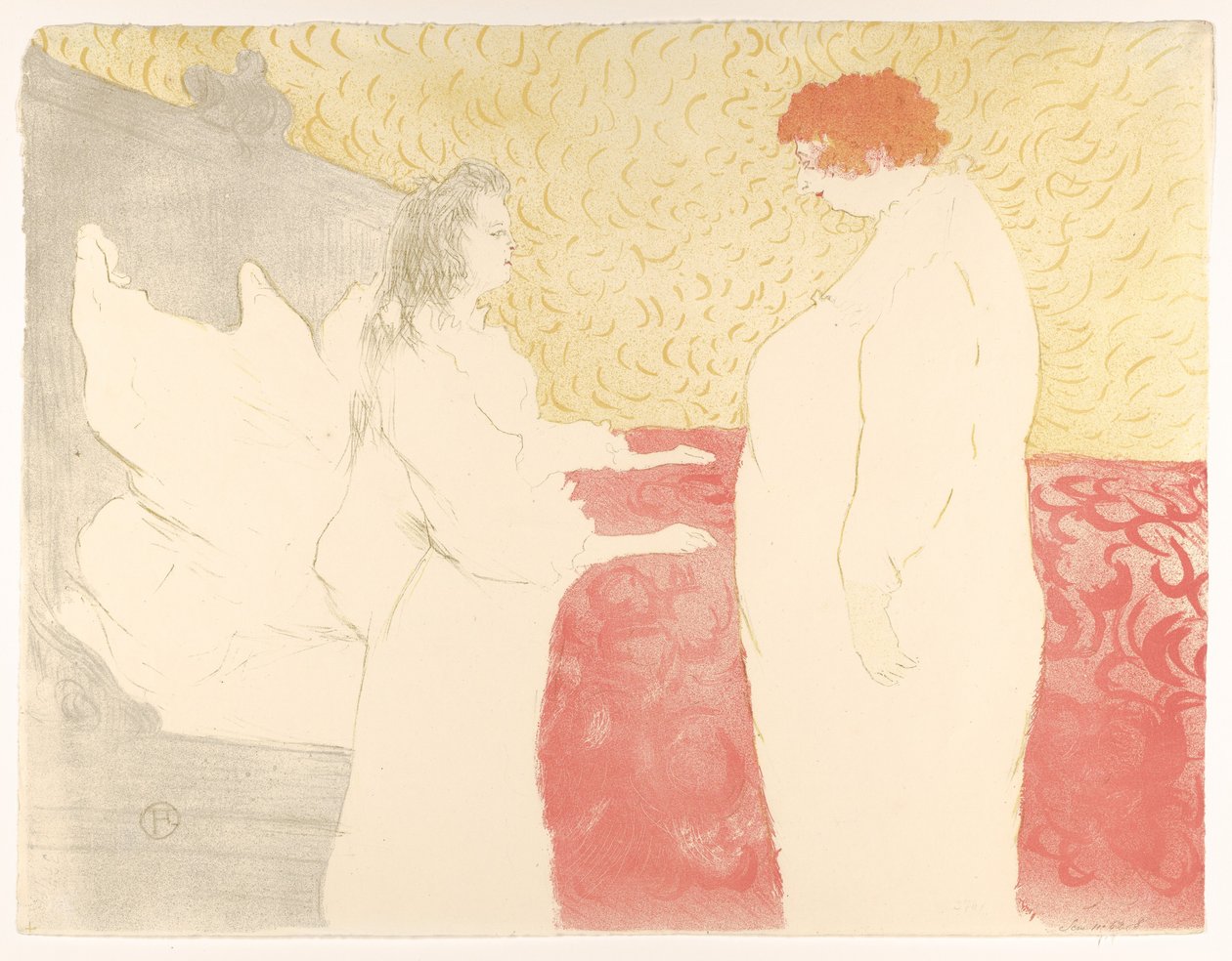 Aufstehen, aus "Elles" - Henri de Toulouse-Lautrec